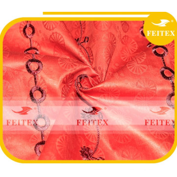 FEITEX Moda Africano Algodão Lace Tecido Bordado Tecido Material Têxtil Feito Na China